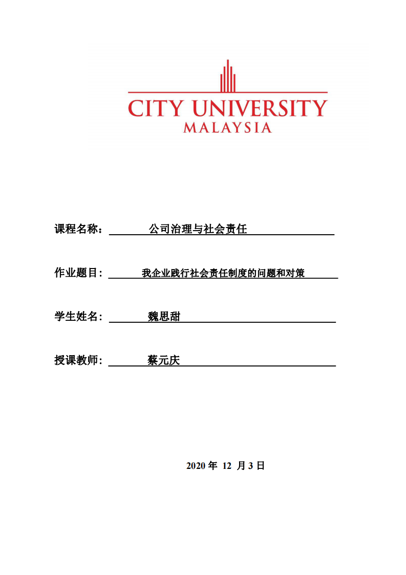 我企业践行社会责任制度的问题和对策-第1页-缩略图