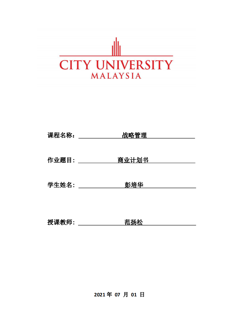 商业计划书  -第1页-缩略图