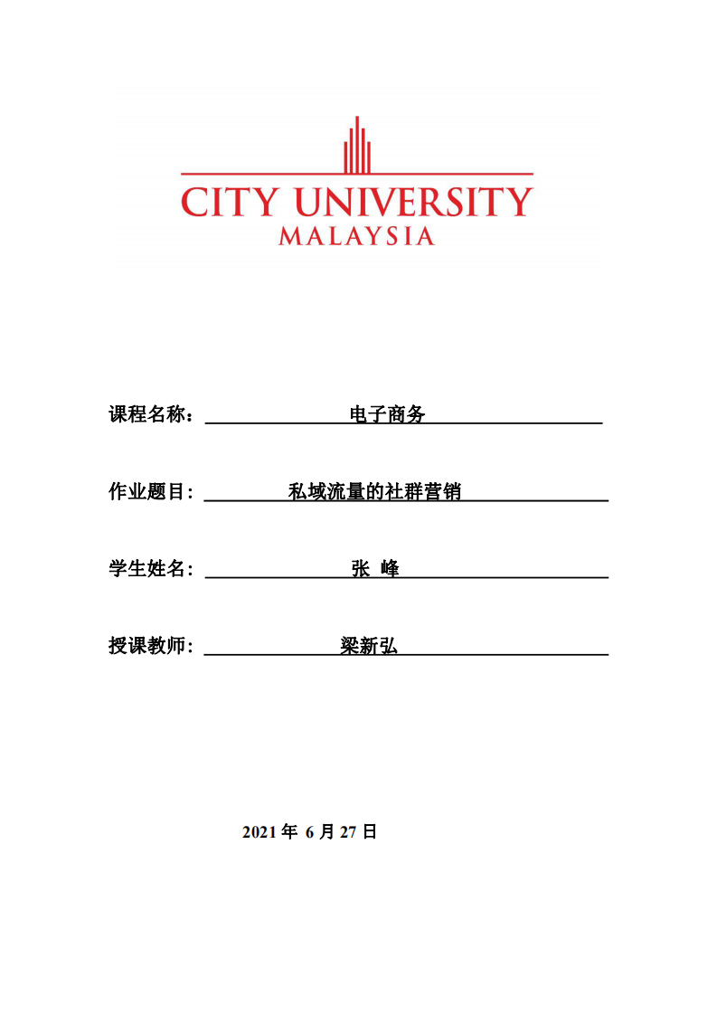 私域流量的社群营销       -第1页-缩略图