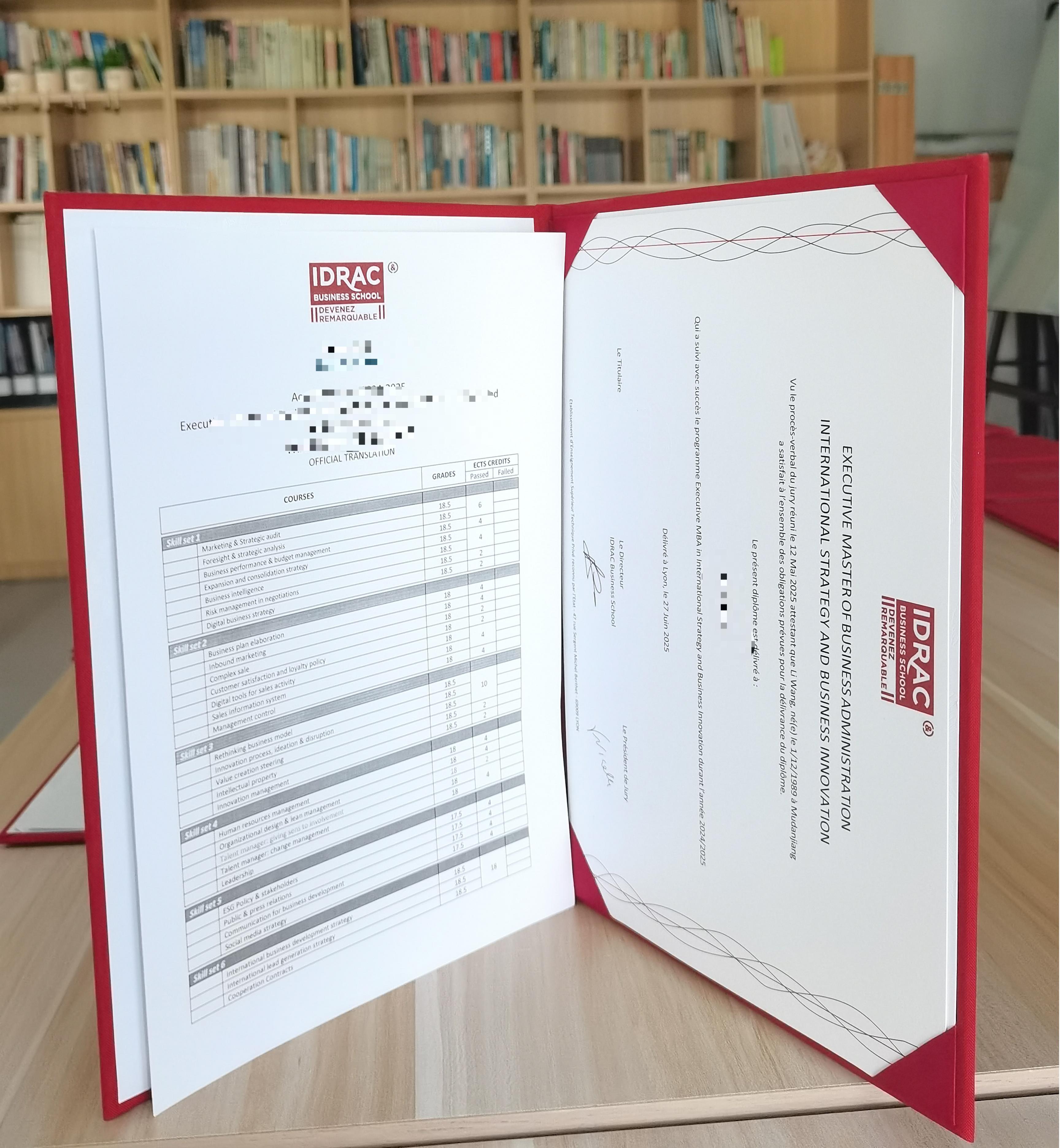 畢業(yè)喜訊 | 法國IDRAC高等商學院在職碩士學位項目27位大中華地區(qū)學子，喜獲碩士學位和成績單-